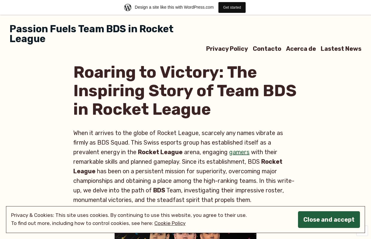 Passion Fuels Team BDS in Rocket League