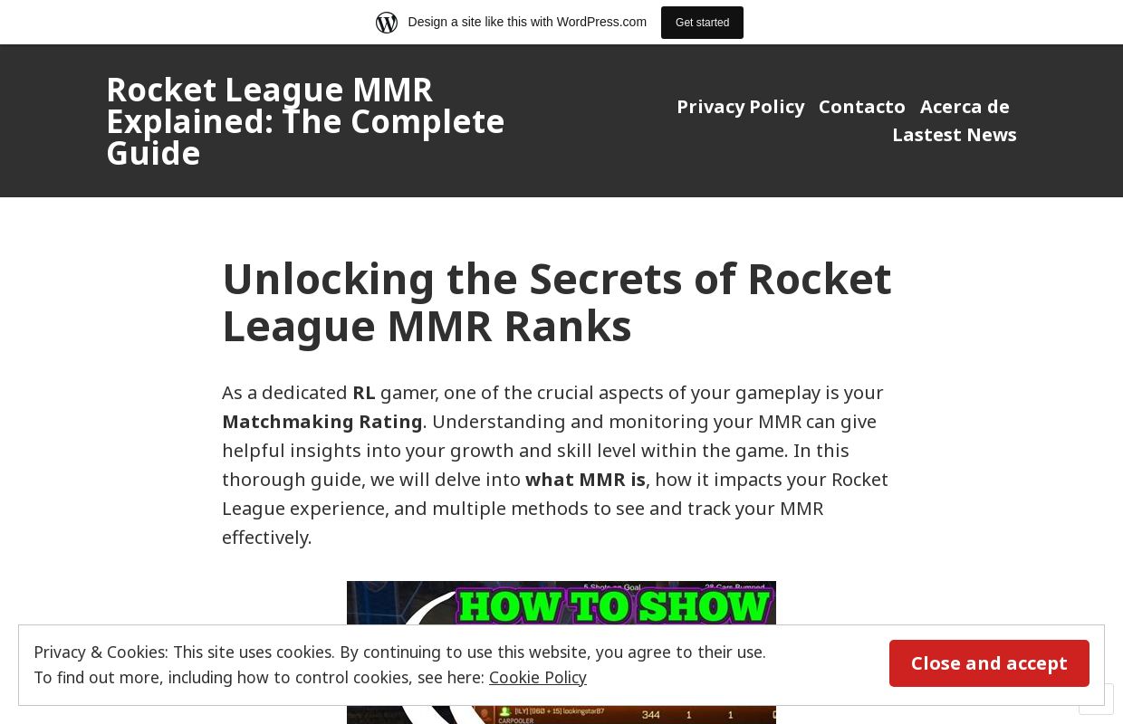 Rocket League MMR Explained: The Complete Guide