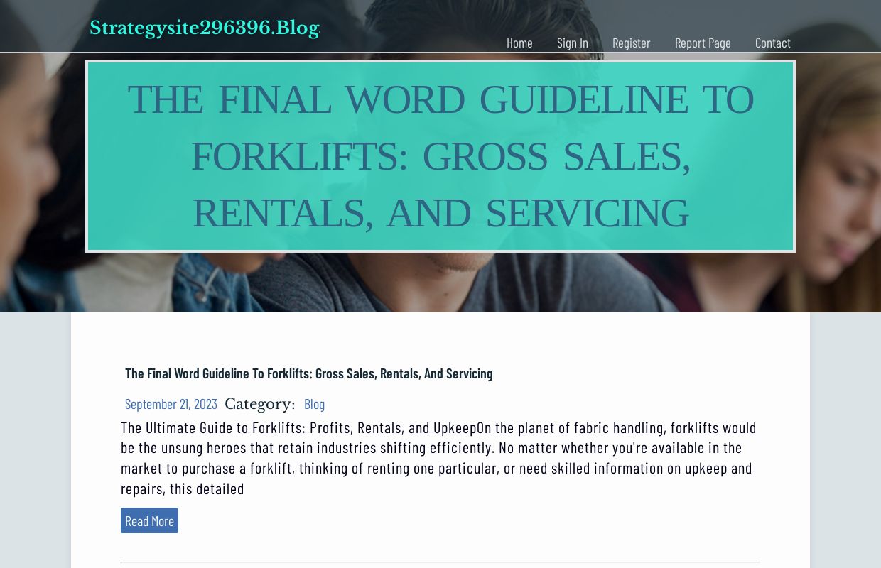 The final word Guideline to Forklifts: Gross sales, Rentals, and Servicing - homepage