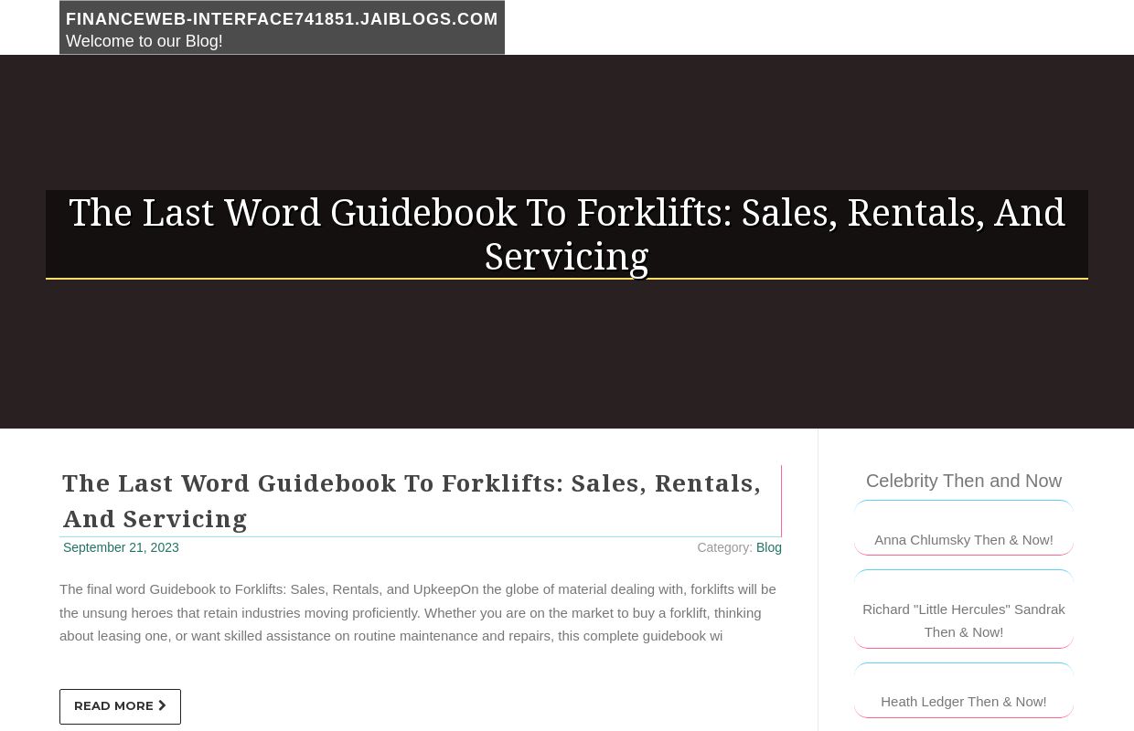 The last word Guidebook to Forklifts: Sales, Rentals, and Servicing - homepage