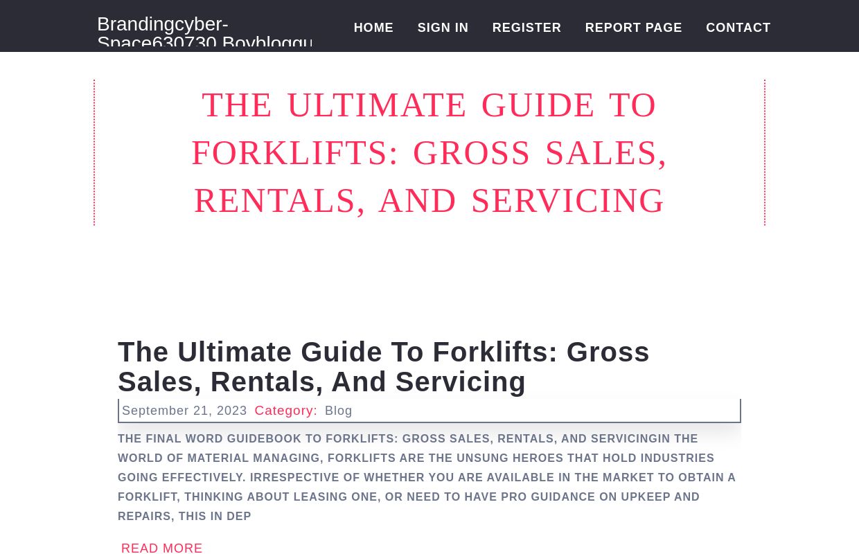The Ultimate Guide to Forklifts: Gross sales, Rentals, and Servicing - homepage