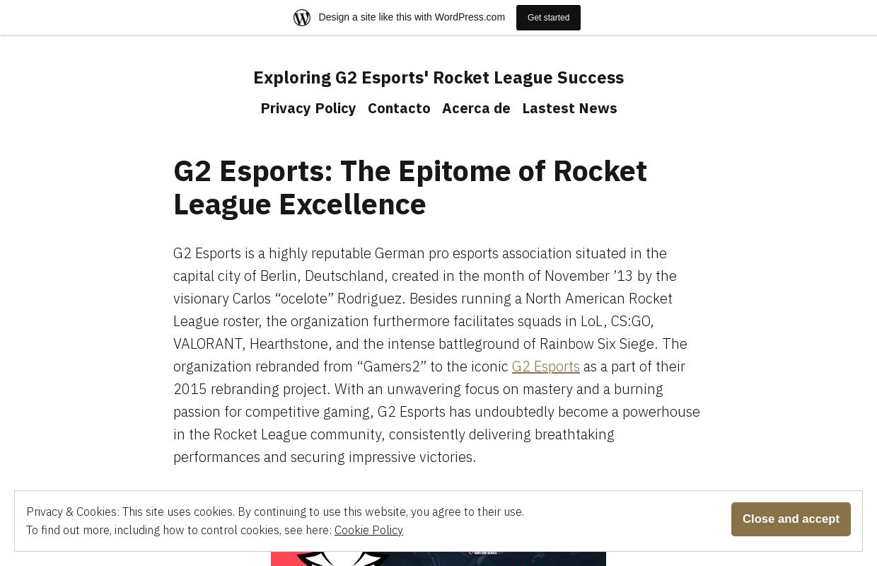 Exploring G2 Esports' Rocket League Success