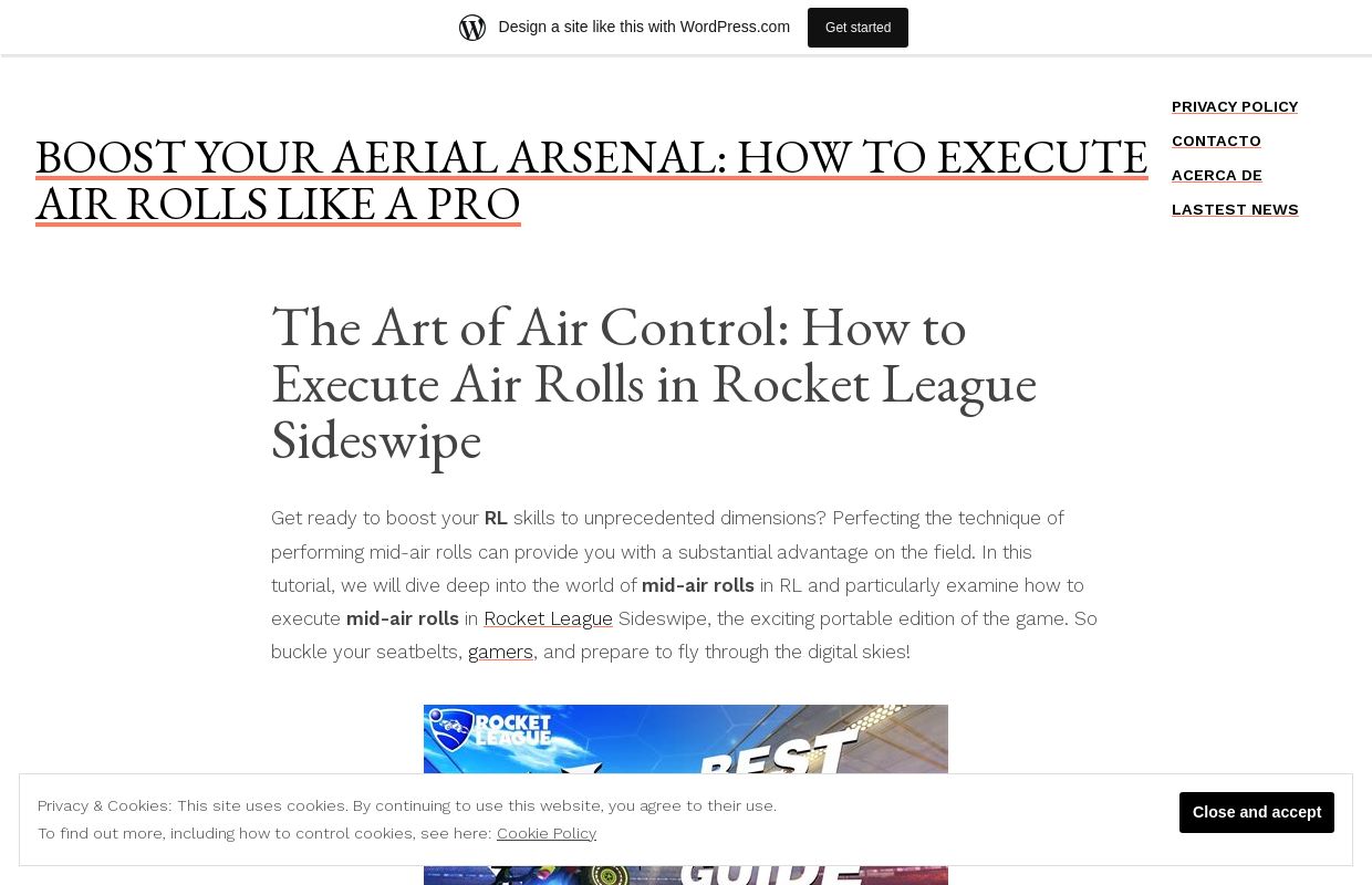Boost Your Aerial Arsenal: How to Execute Air Rolls Like a Pro