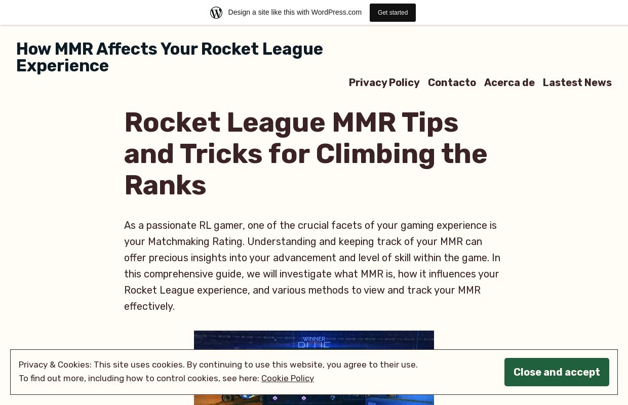 How MMR Affects Your Rocket League Experience