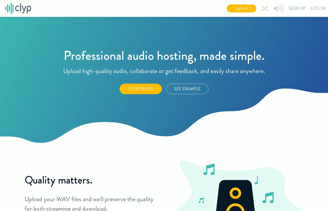 Share, Embed & Upload Audio with Clyp