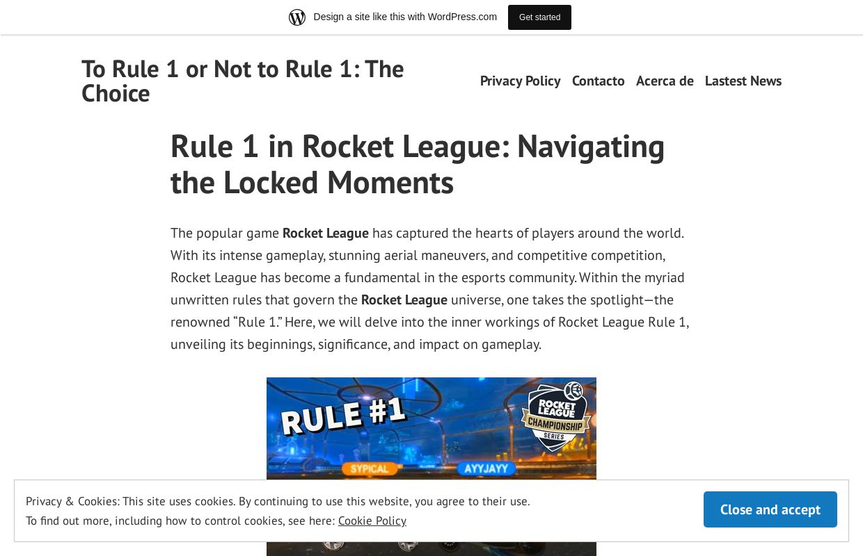 To Rule 1 or Not to Rule 1: The Choice