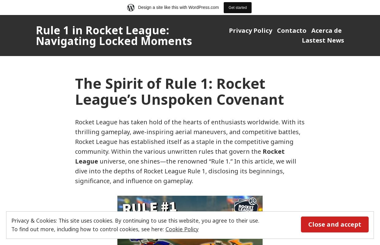 Rule 1 in Rocket League: Navigating Locked Moments