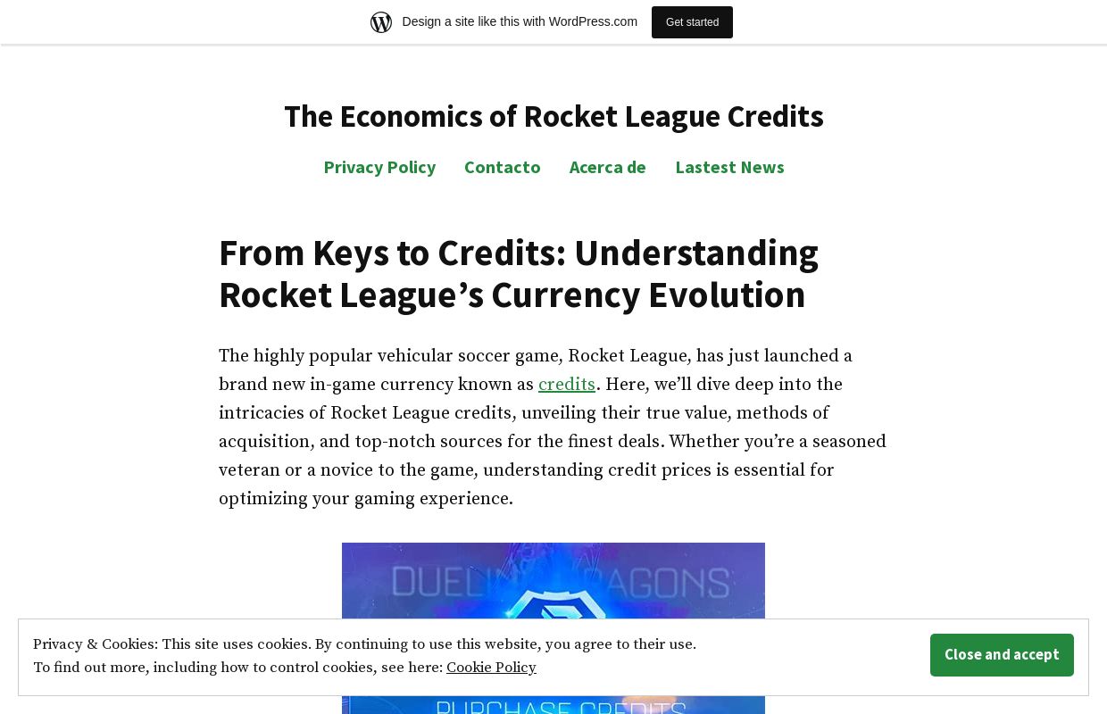 The Economics of Rocket League Credits