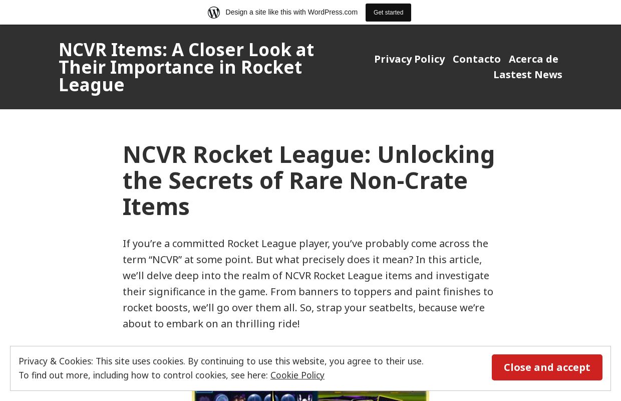 NCVR Items: A Closer Look at Their Importance in Rocket League