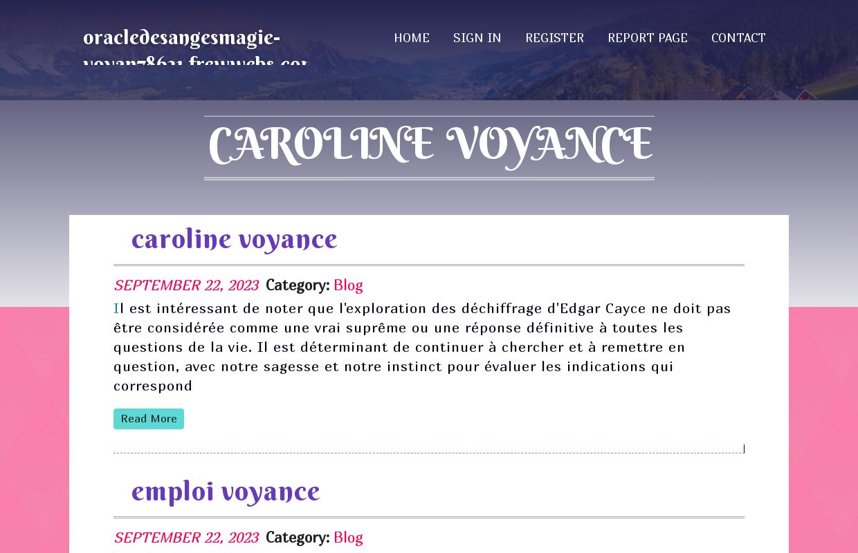 caroline voyance - homepage