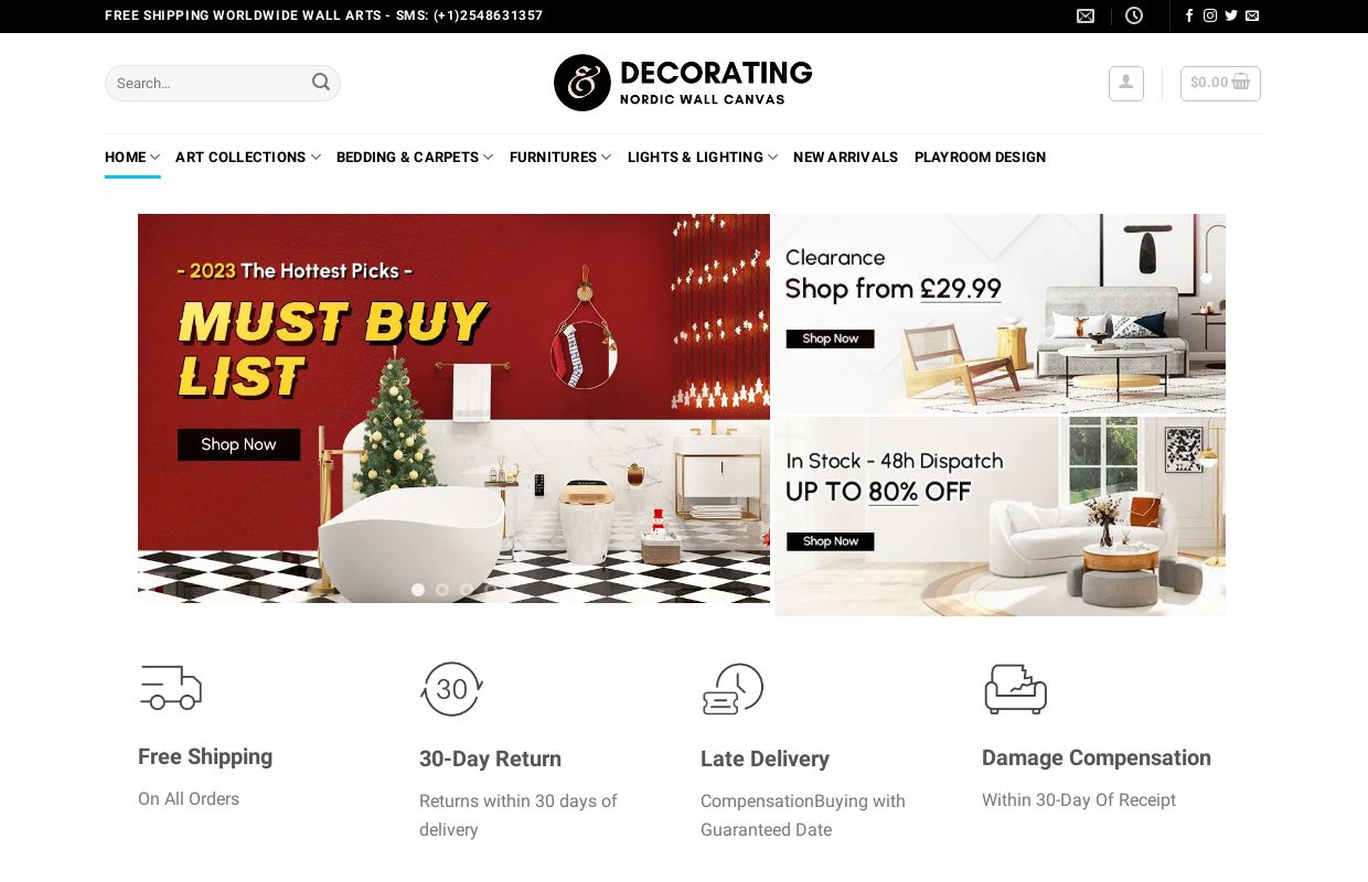 Nordic Wall Art - Modern Abstract Minimalist Lifestyle