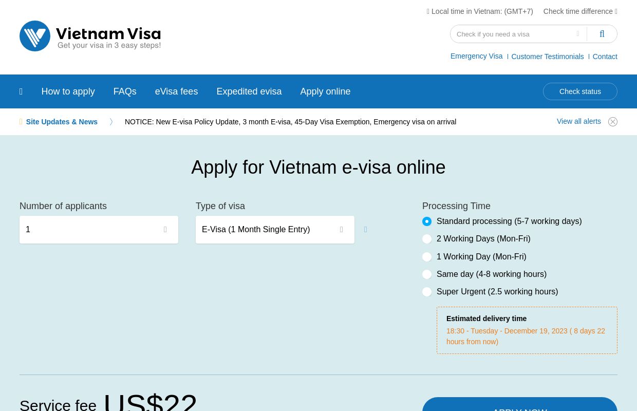Vietnam E-Visa & Visa On Arrrival $12 - Cheap Vietnam Visa Online