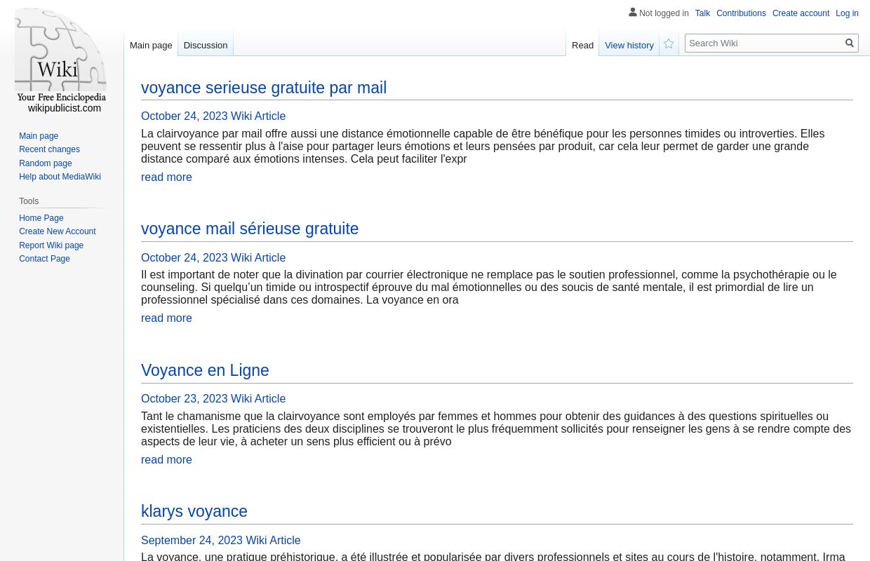 voyance serieuse gratuite par mail - homepage