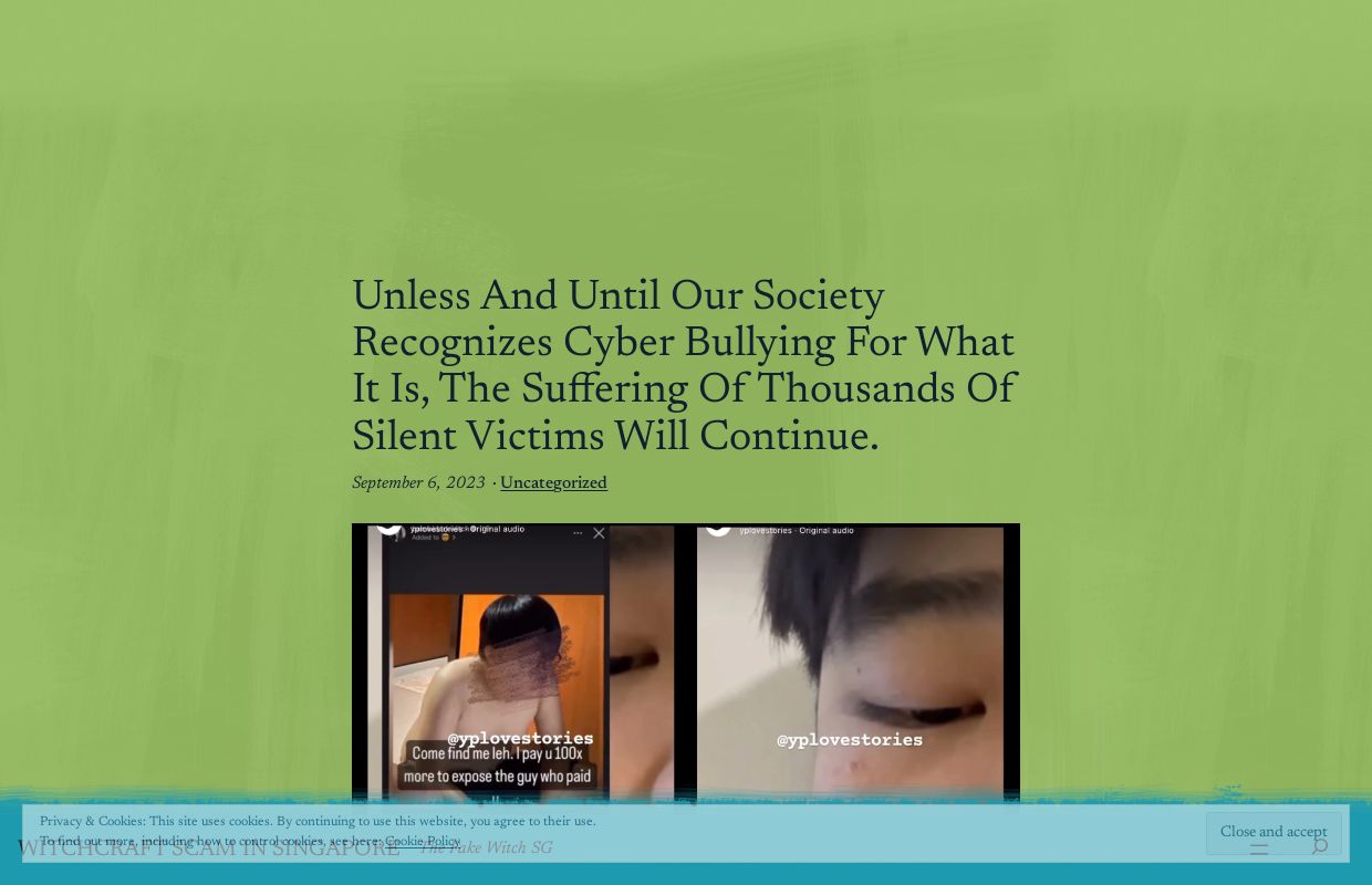 Witchcraft scam in Singapore – The Fake Witch SG