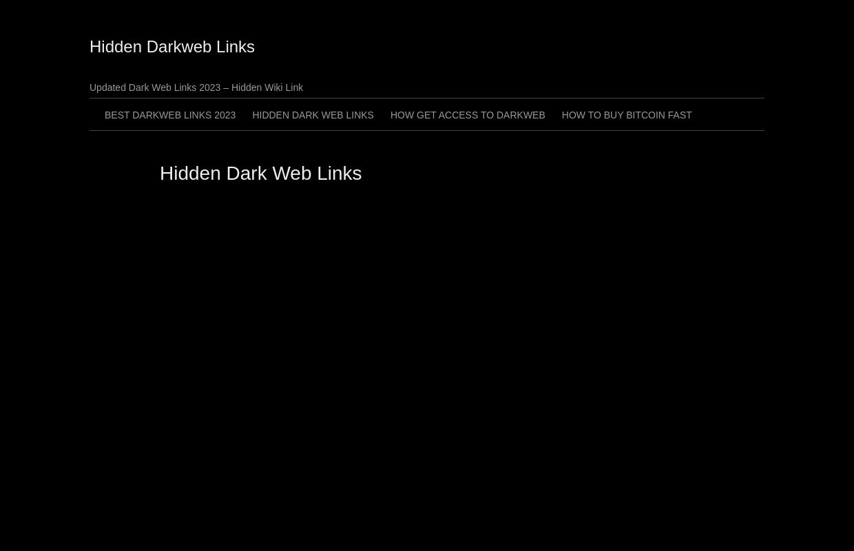 Dark Web Links 2023 - Updated Hidden Wiki list 2023