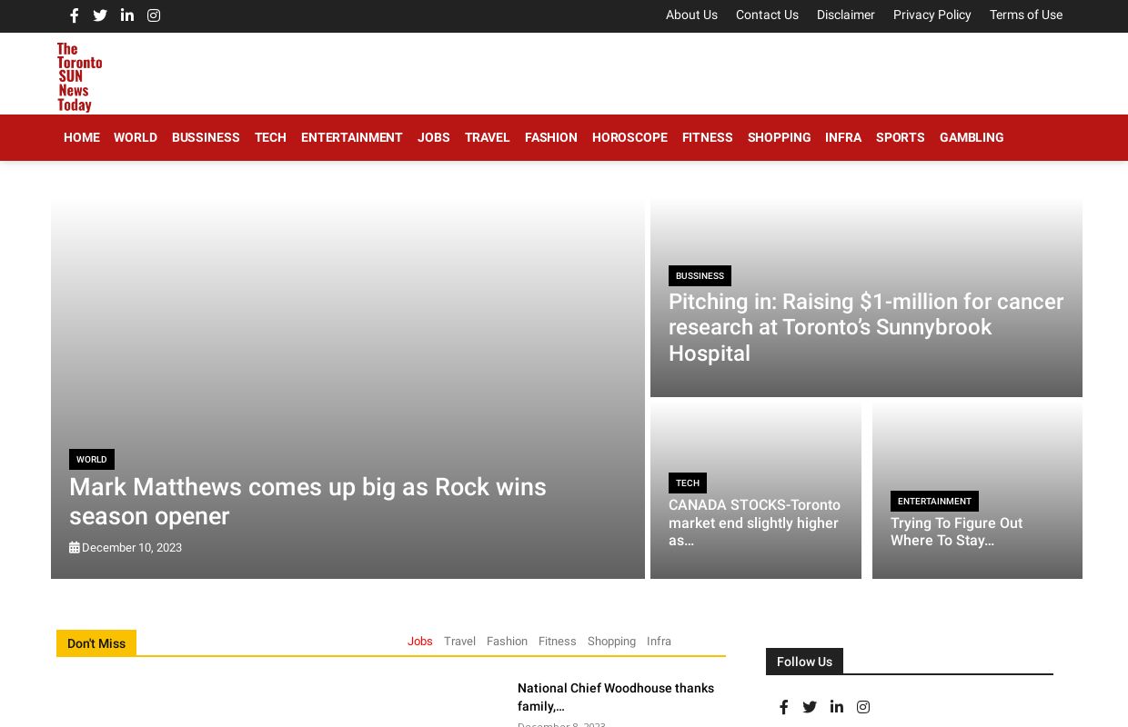 
The Toronto Sun News Today