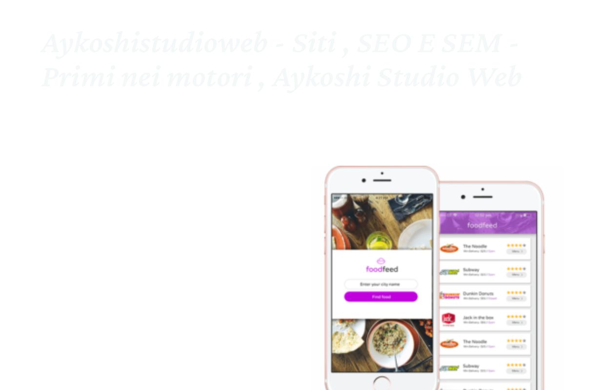 AYKOSHISTUDIOWEB - SITI , SEO E SEM - PRIMI NEI MOTORI