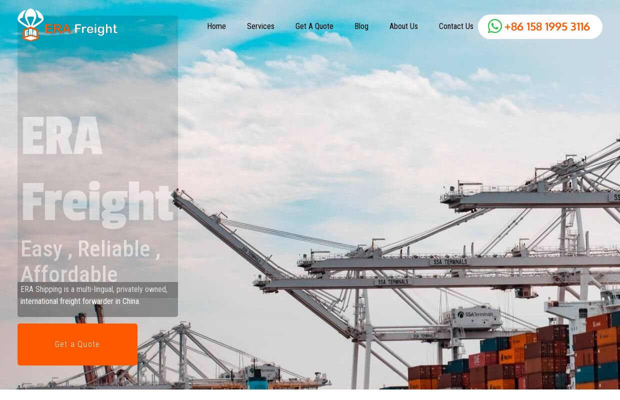 Home - Era Freight | Door to Door shipping service from China to worldwide