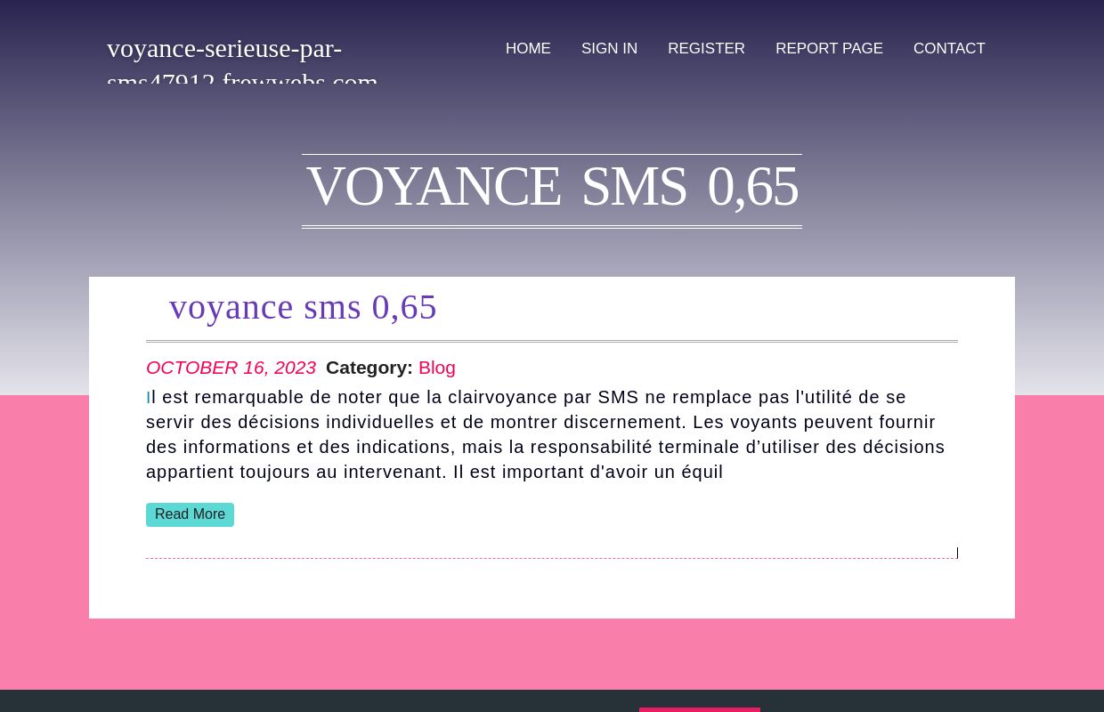 voyance sms 0,65 - homepage