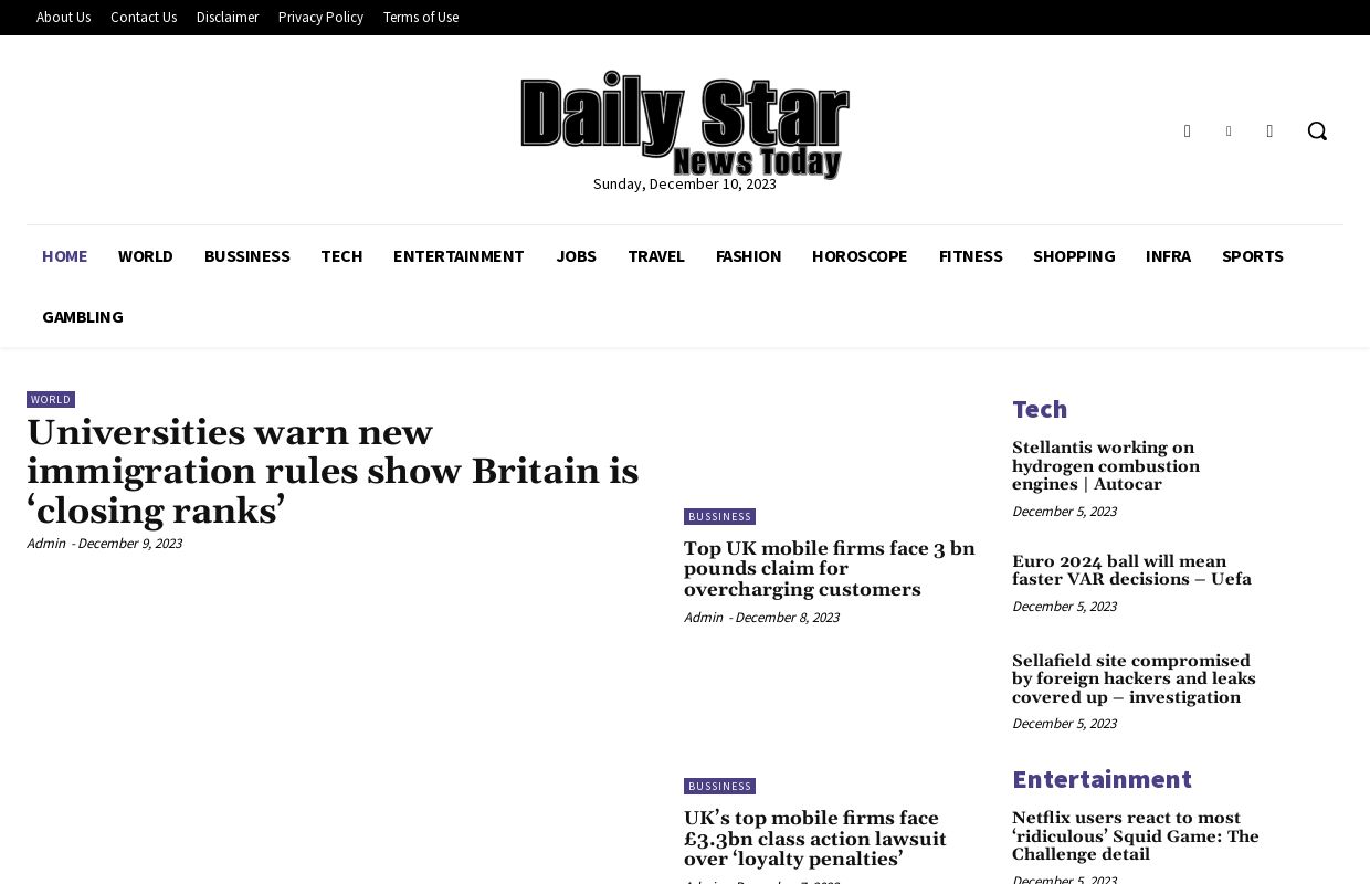 Daily Star News Today