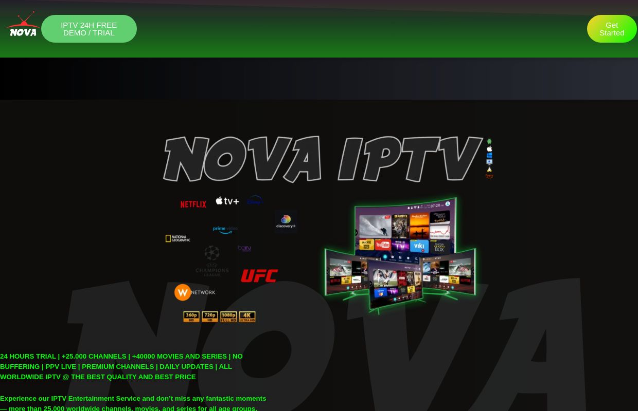 Home • Nova IPTV | Best IPTV Provider | IPTV TRIAL
