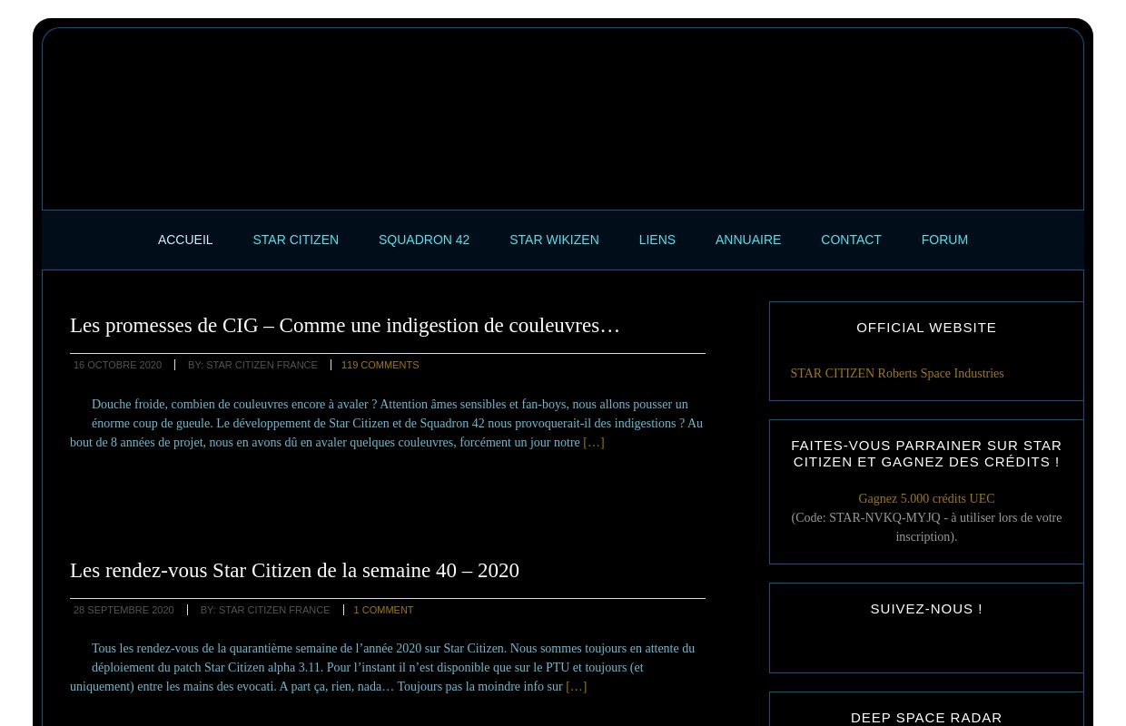 Star Citizen France - Toute l'actualité du jeu Star Citizen en français -