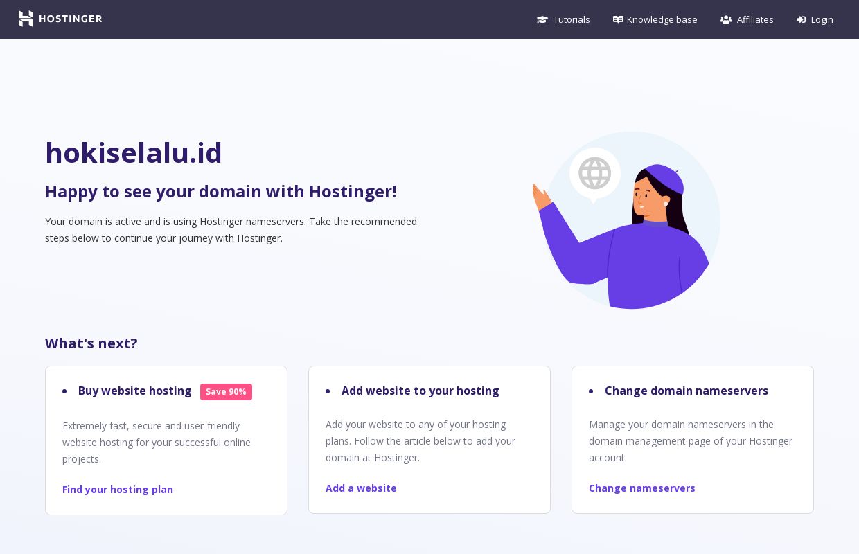 Parked Domain name on Hostinger DNS system