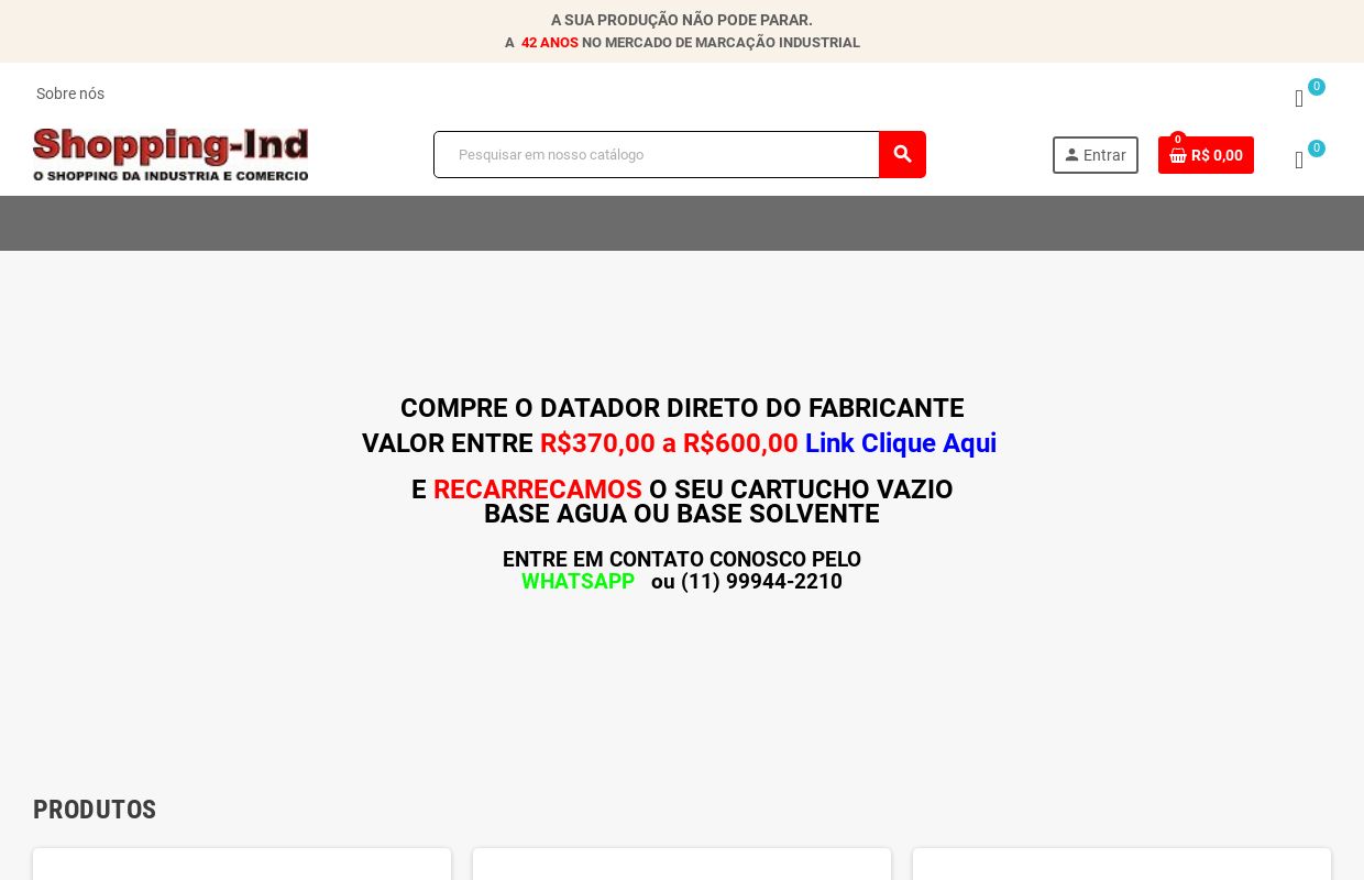 Datador Inkjet | Cartucho base solvente | Cartucho base água | Impressora Tij