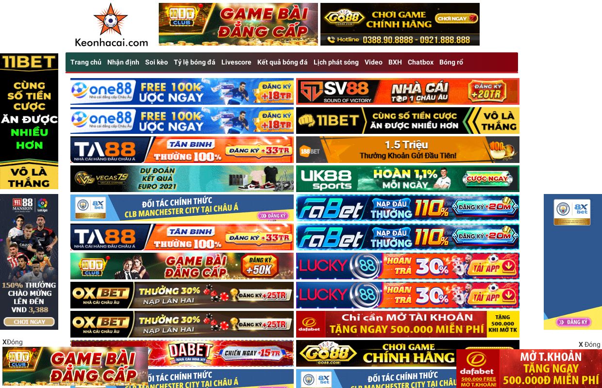 KeoNhaCai - Kèo Nhà Cái Chuẩn - Giải Mã Kèo - Keo Nha Cai 