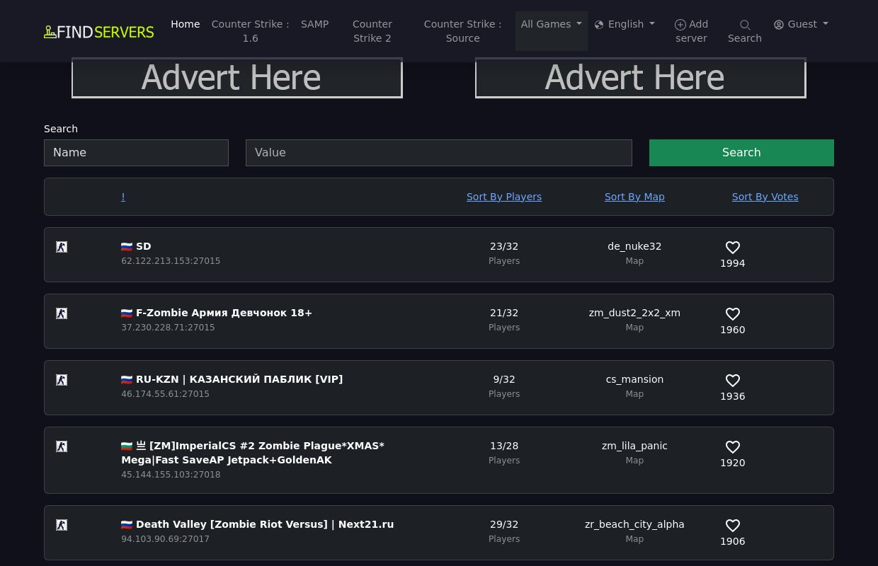 Find Servers - List Servers For Games - Portal Boost Servers