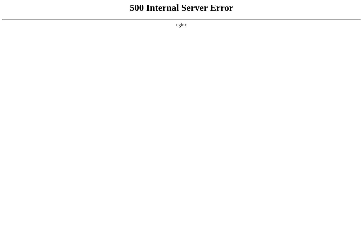 500 Internal Server Error