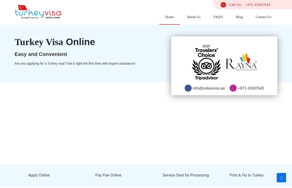 Turkey Visa - Get Turkey Tourist Visa Online from Dubai