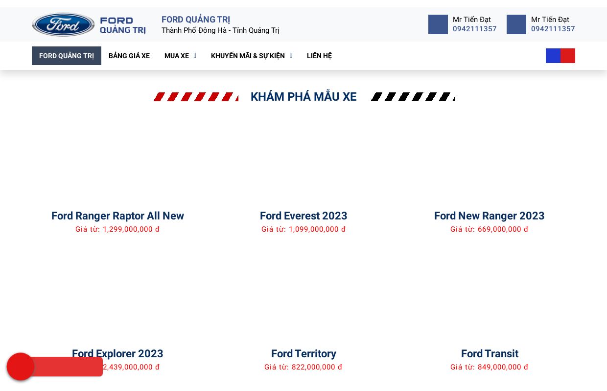 FORD QUẢNG TRỊ - Đại lý xe Ford Quảng Trị