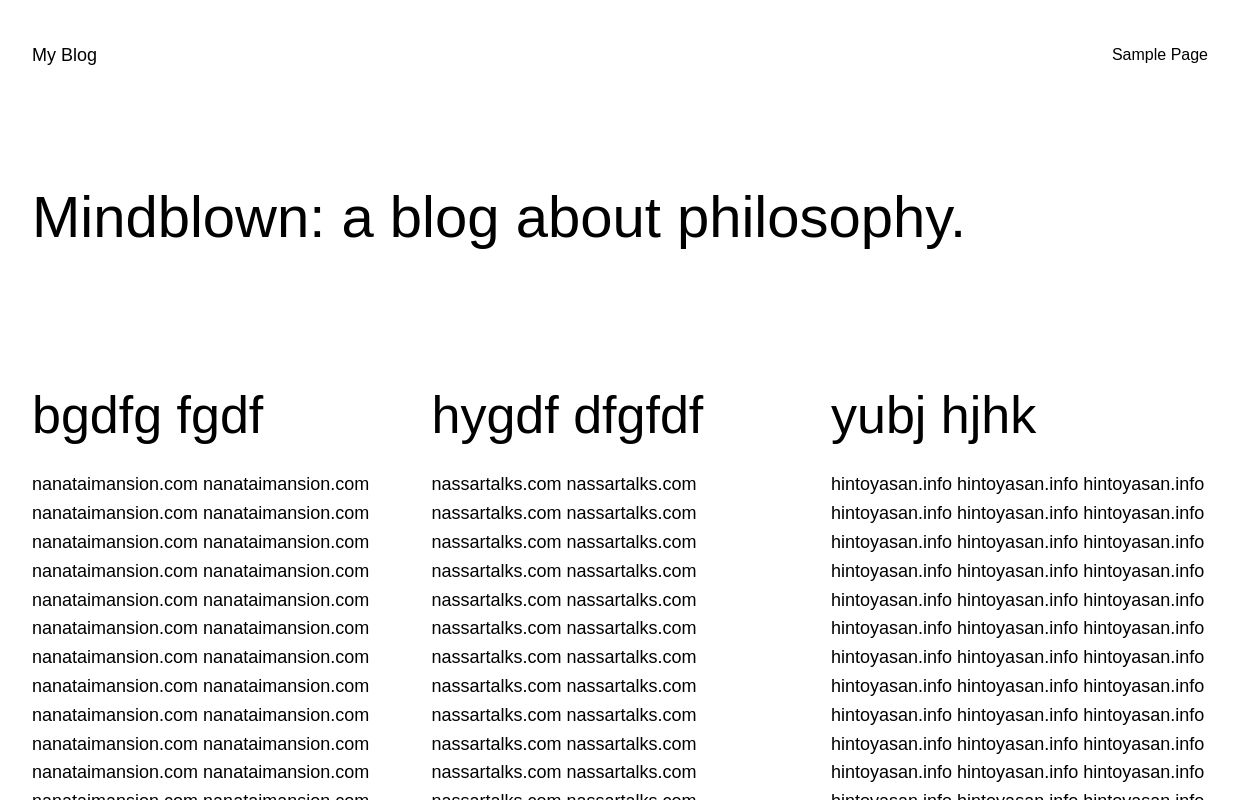 My Blog – My WordPress Blog