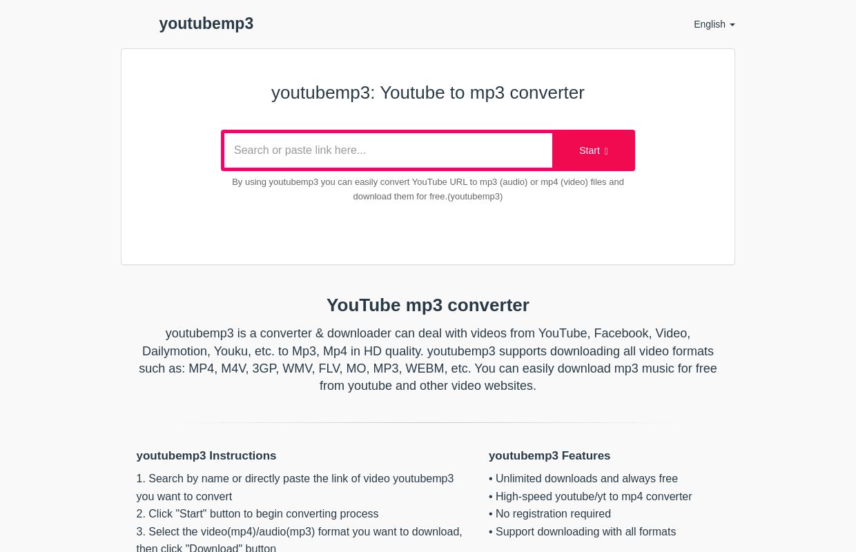 youtubemp3: youtube to mp3 converter