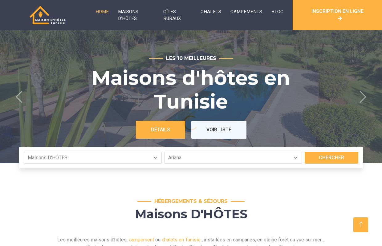 Les meilleures maisons d'Hôtes en Tunisie | Chalets en bois  