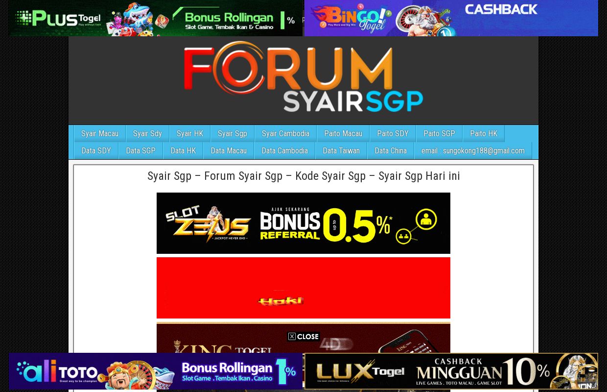 Syair Sgp – Forum Syair Sgp – Kode Syair Sgp – Syair Sgp Hari ini