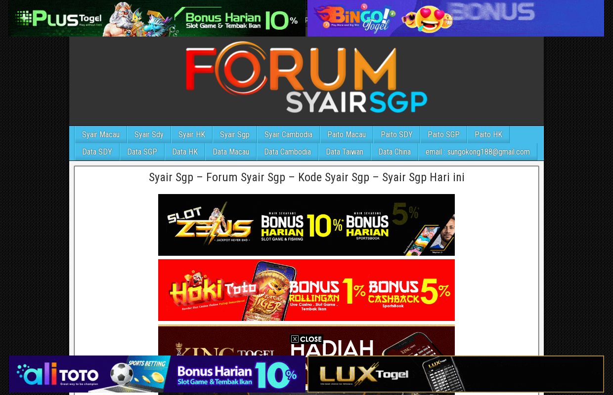 Syair Sgp – Forum Syair Sgp - Kode Syair Sgp - Syair Sgp Hari ini