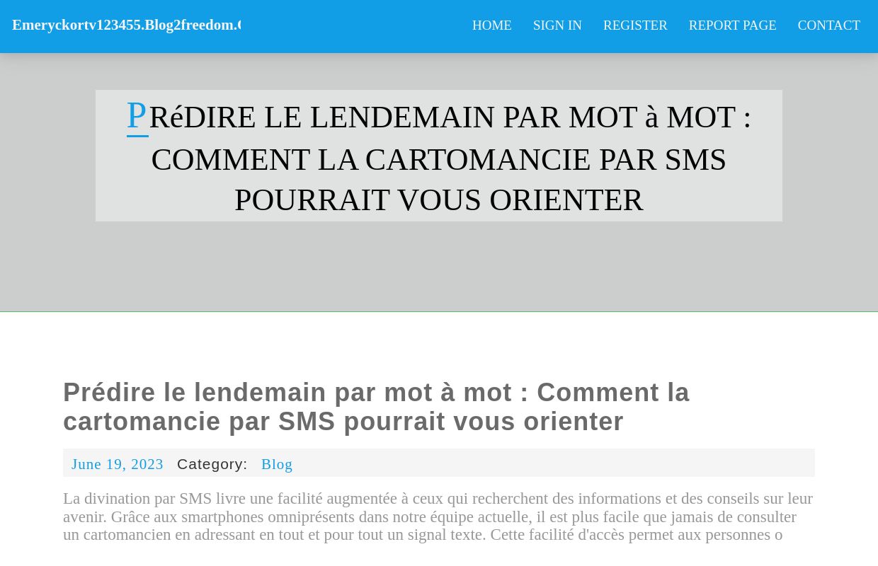 Prédire le lendemain par mot à mot : Comment la cartomancie par SMS pourrait vous orienter - homepage