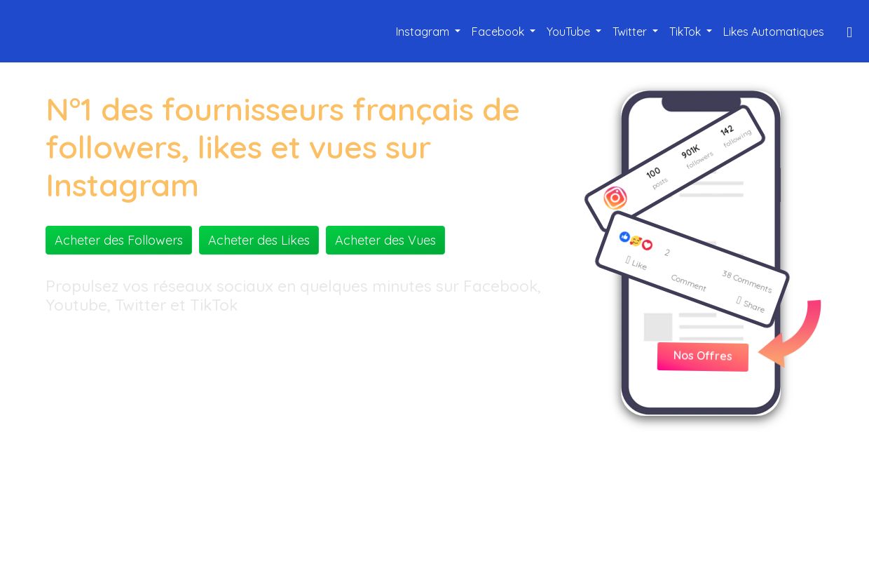 Achat de followers et likes français - SupremeBoost