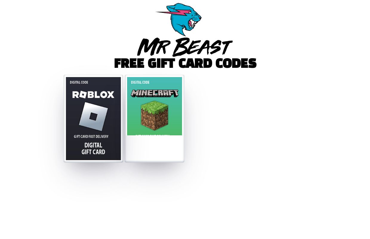 Mrbeast Gift card Giveaway - MrBeast Giveaway