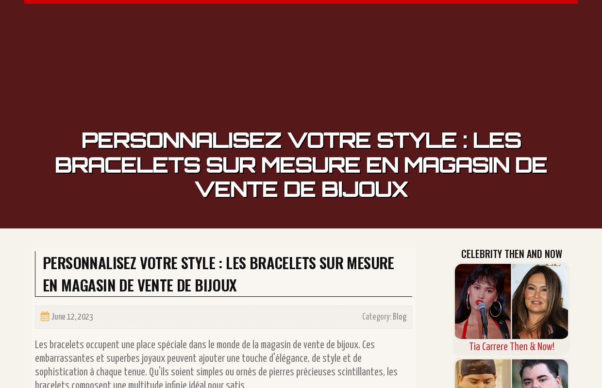 Personnalisez votre style : les bracelets sur mesure en magasin de vente de bijoux - homepage