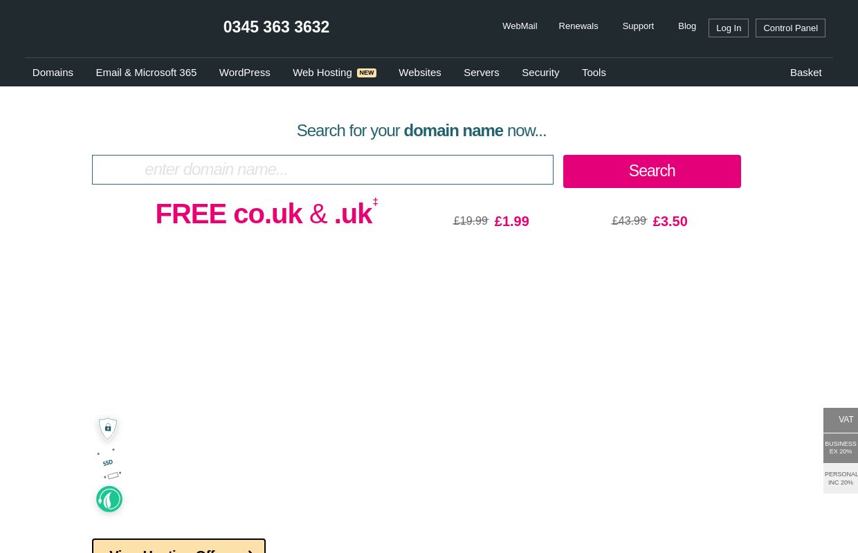 names.co.uk | Domain Names | Domain Registration | Web Hosting