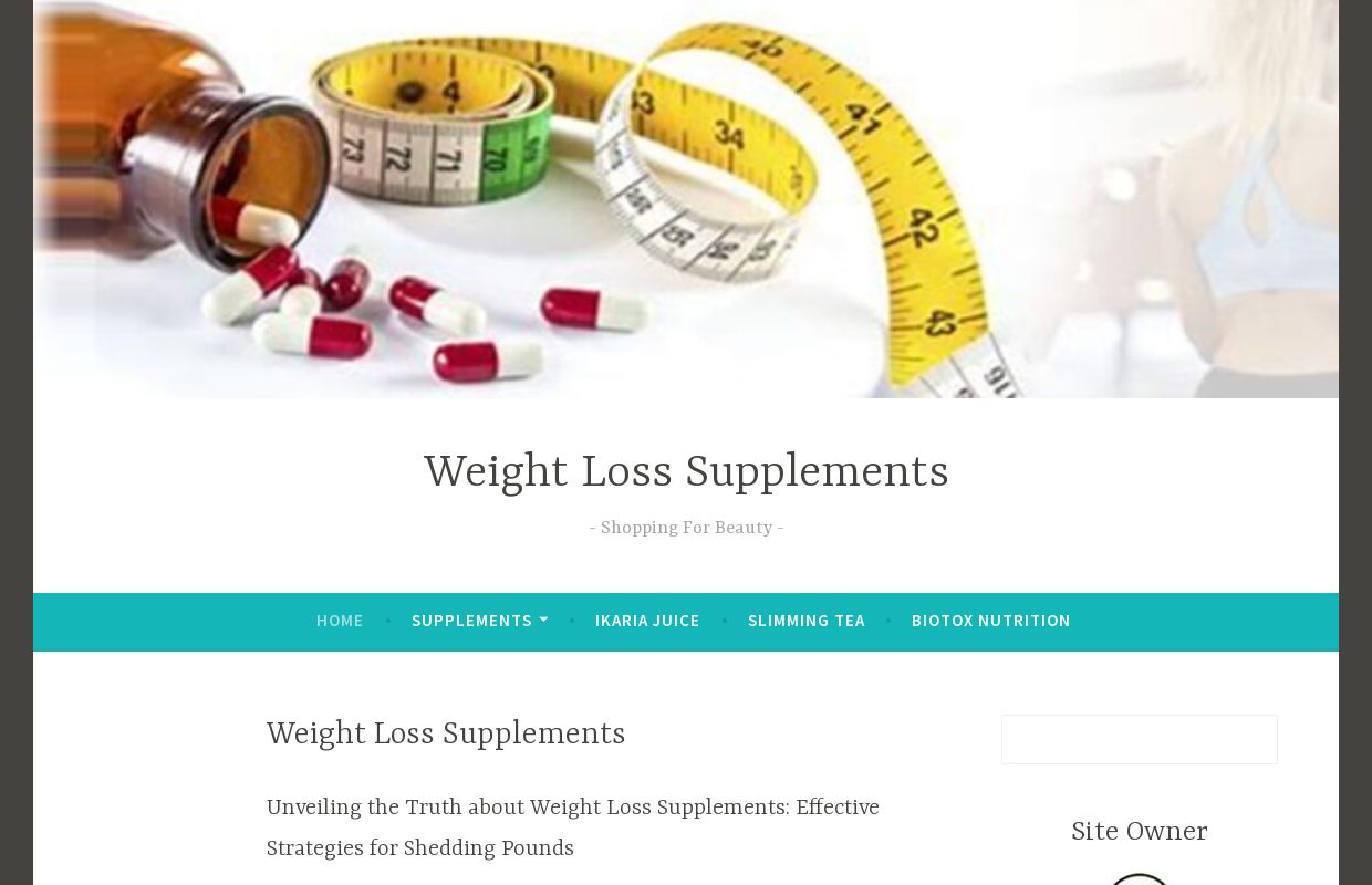 Weight Loss Supplements - Shopping For Beauty