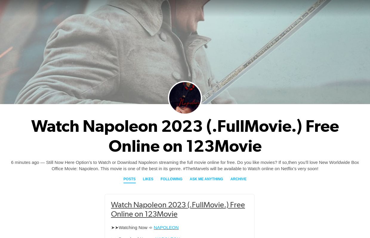 Watch Napoleon 2023 (.FullMovie.) Free Online on 123Movie