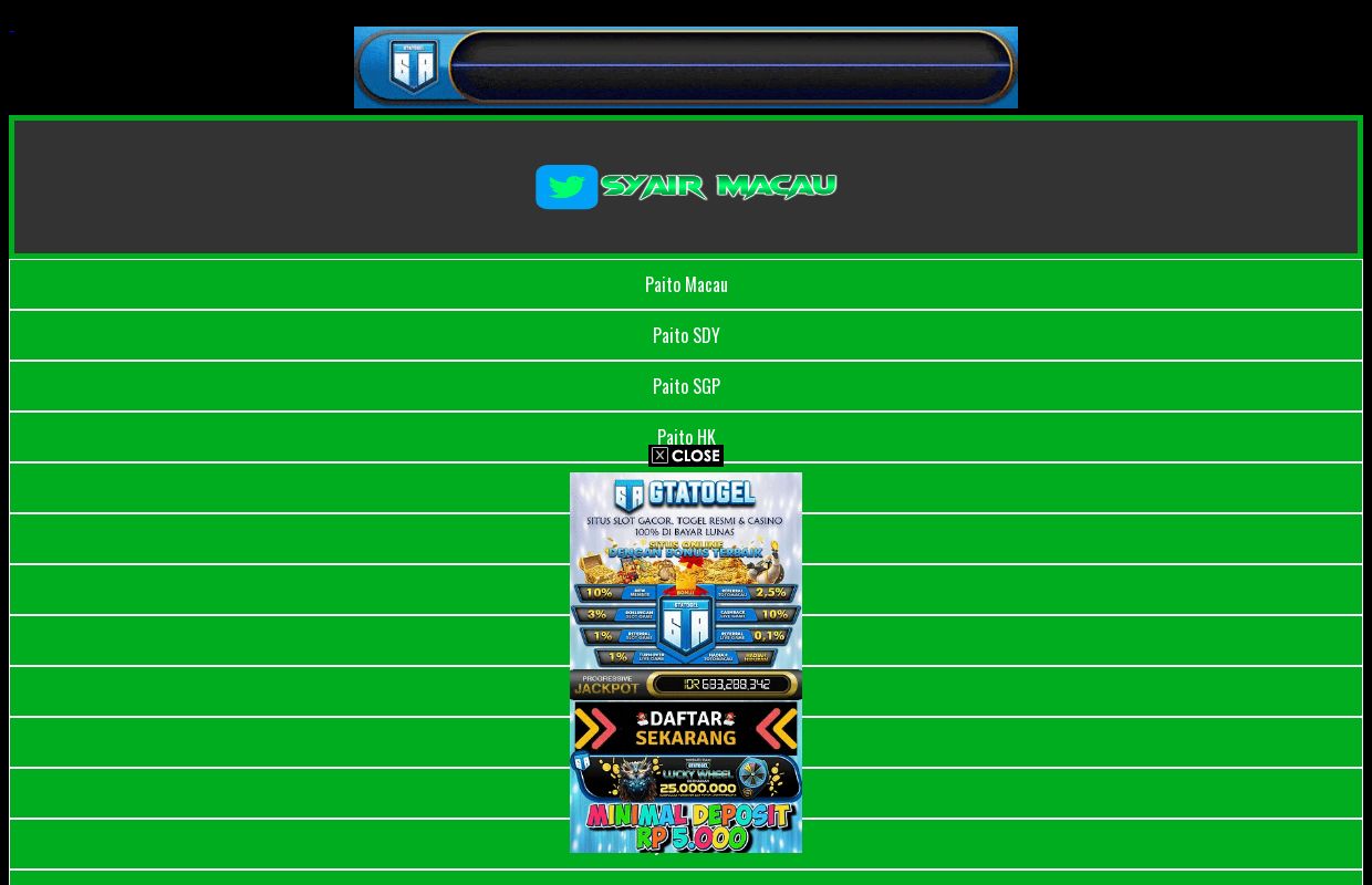 Forum Syair Macau - Syair Macau - Kode Syair Toto Macau Tercepat Hari ini