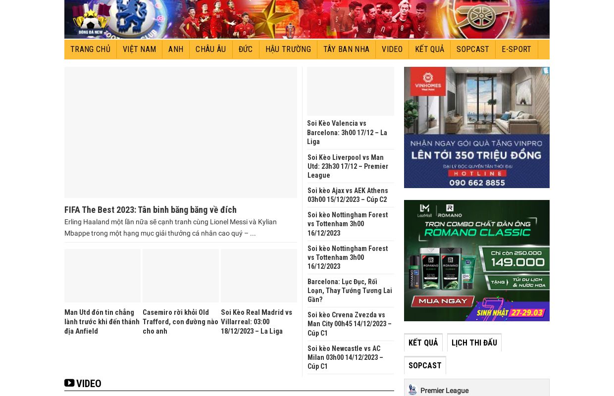Trang chủ - Tin tức bóng đá 247