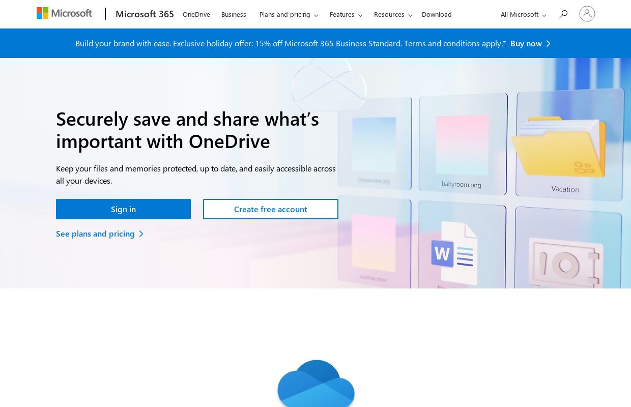 Personal Cloud Storage – Microsoft OneDrive