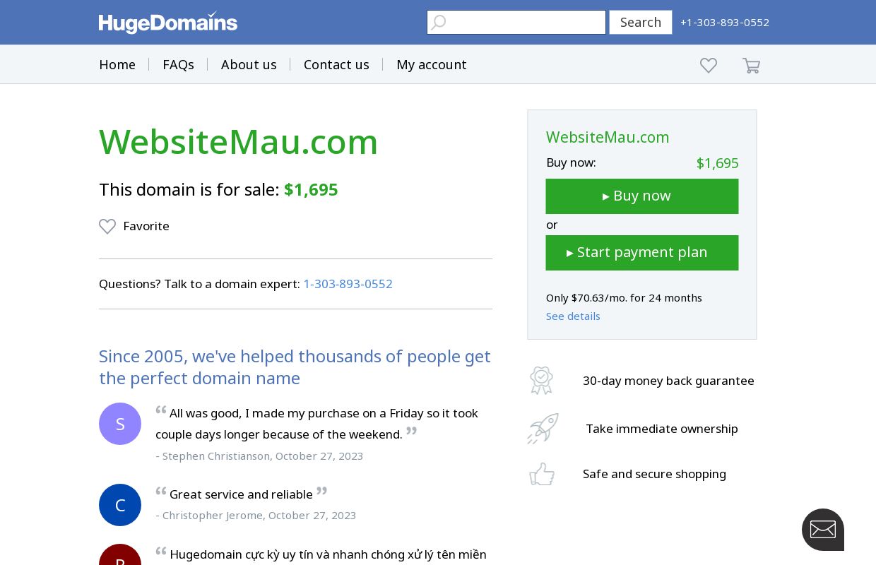 WebsiteMau.com is for sale | HugeDomains