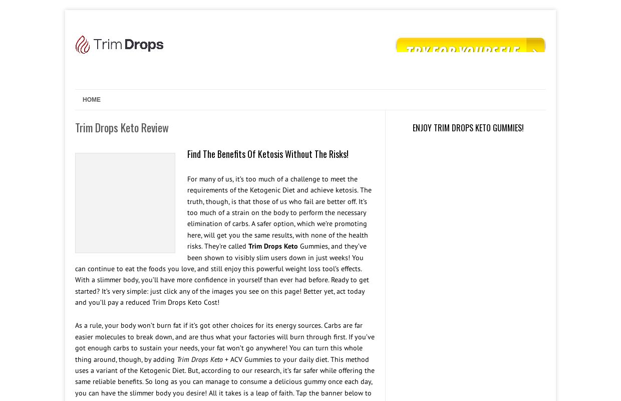 Trim Drops Keto - Fast, Effective Weight Loss NEW!